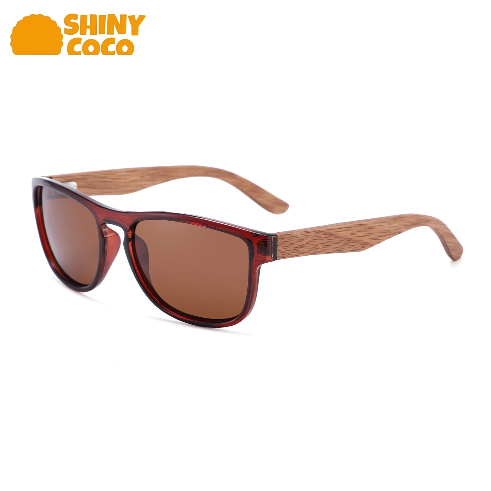 

ShinyCoCo Luxury Brand Women Men Goggles Classic Bamboo Wood Sunglasses For UV200 300 400 Protection While Traveling And Driving