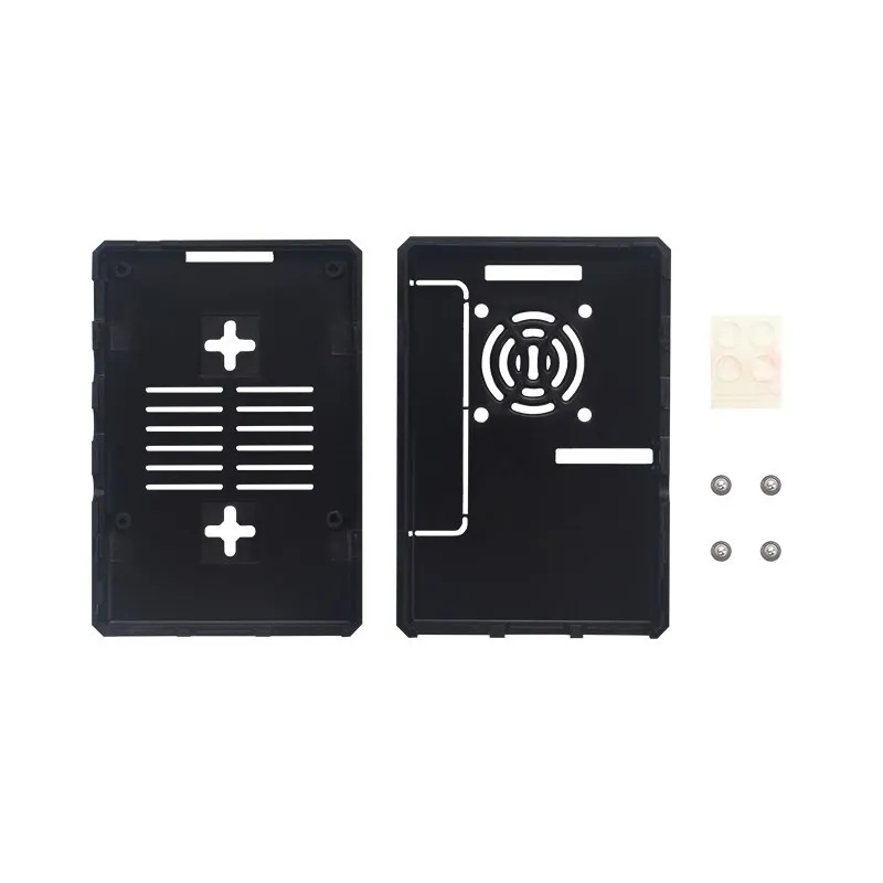 Coque en plastique ABS pour Raspberry Pi 4 modèle B, couvercle perfecGPIO avec ventilateur de refroidissement pour Raspberry Pi 4B