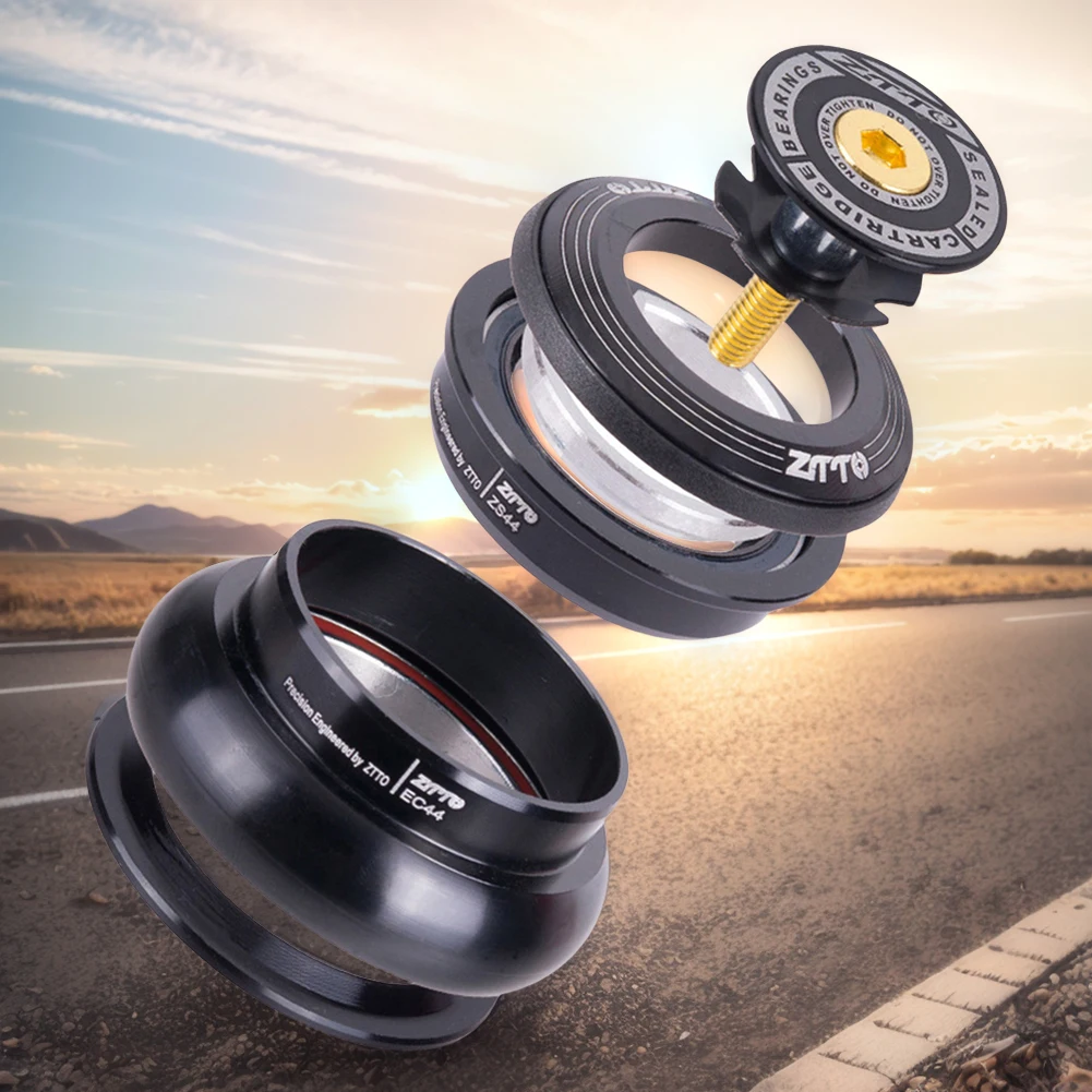 

Bicycle Headset 44mm Threadless Headset Aluminum Alloy Straight Tube Frame To Tapered Tube Fork 4444T ZS44 EC44