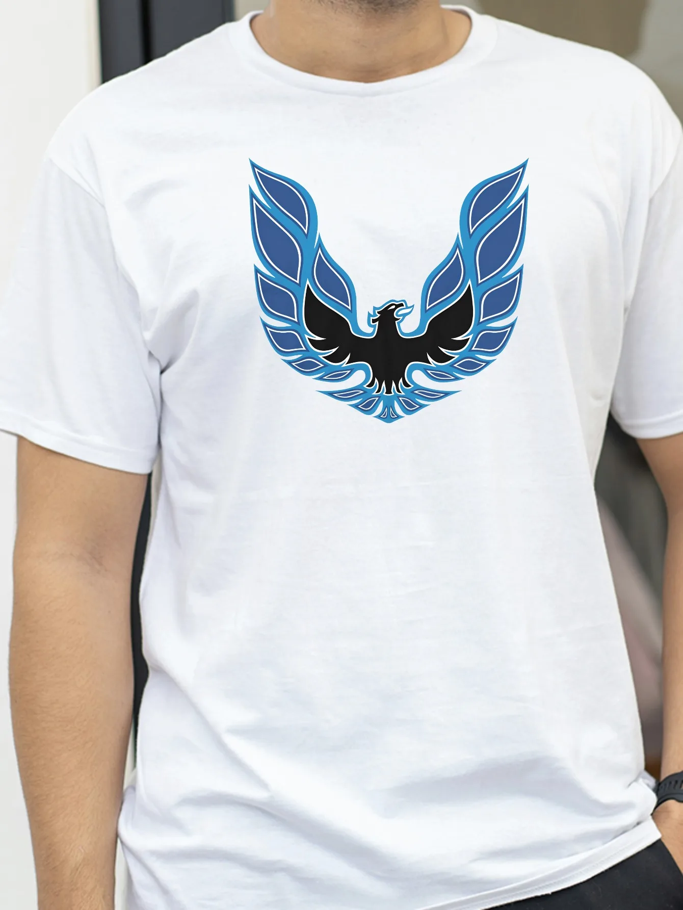

Blue Trans Am Firebird Hood Decal T-Shirt Unisex Vintage Washed Streetwear Casual Comfortable Stylish Tee