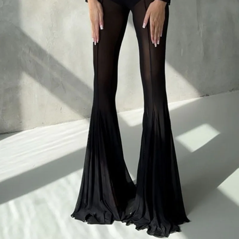 

Новые винтажные женские брюки 2026 года: весенне-летние, эластичные, облегающие, расклешенные, свободные, модные, для отпуска, однотонные, повседневные, полной длины