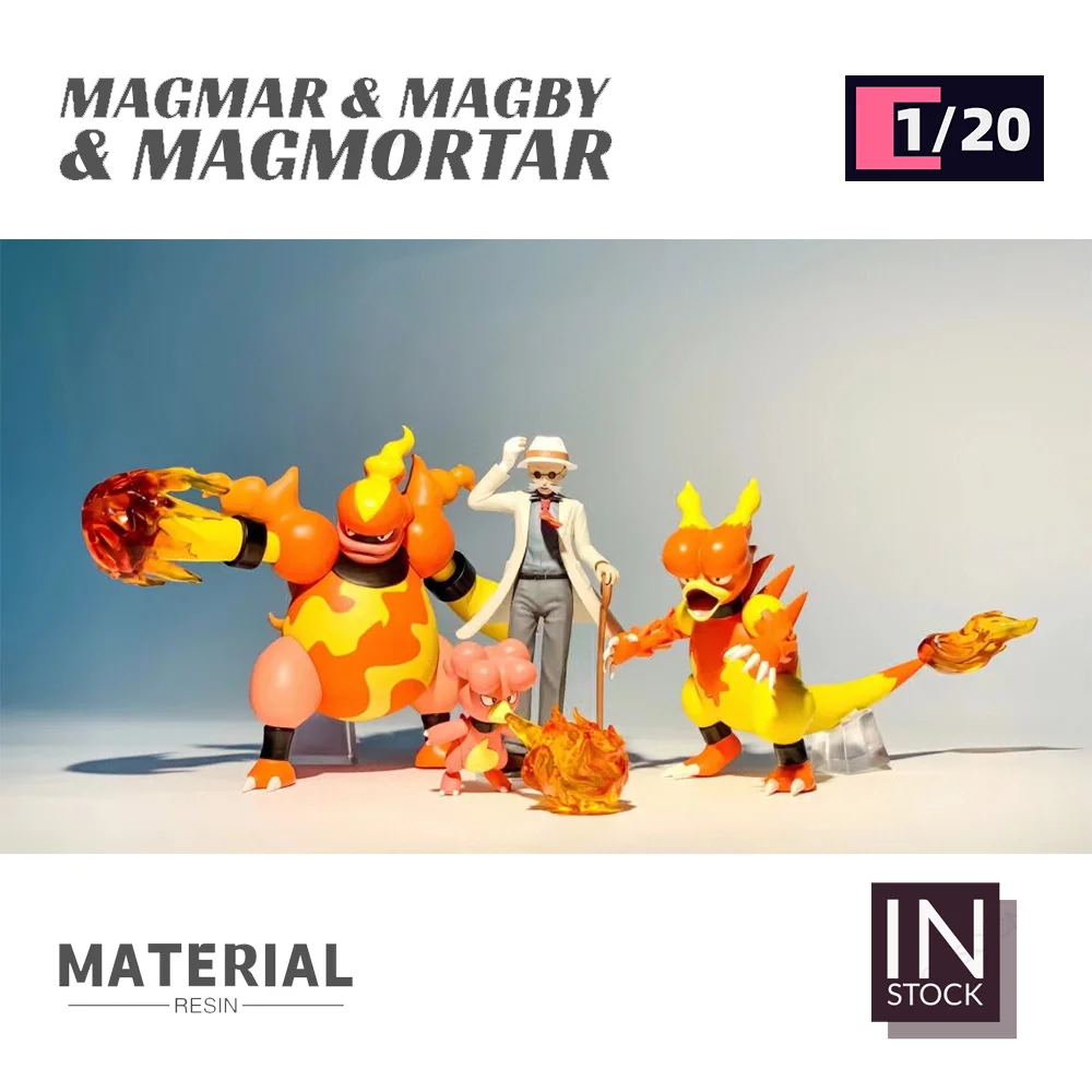 

[IN STOCK]1/20 Scale World Figure [UU Studio] - Magmar & Magby & Magmortar Collection Gift TOYS