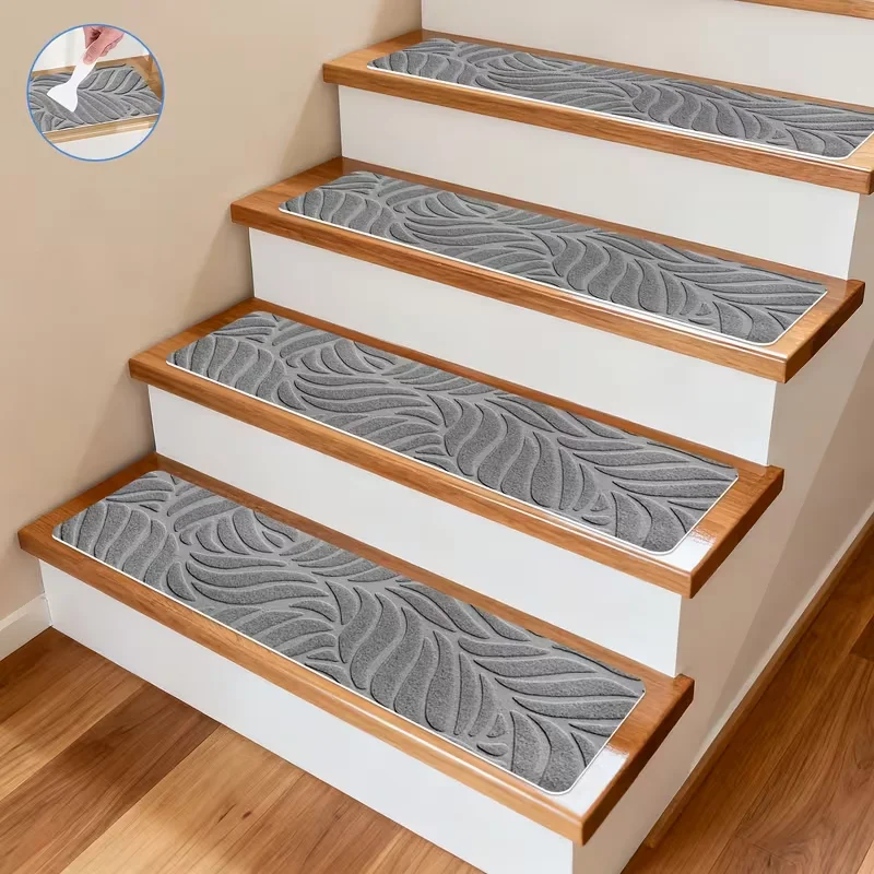 1/3pcs 20x76cm Non-Slip Staircase Mat Stair Carpet Treads Stair Pads Rug Tread Safety for Dogs Home Hospistal Indoor Use
