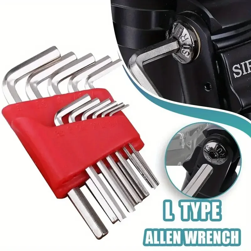

8/11 Pcs Allen Metric Inch L Wrench Size Allen Key Short Arm Tool Set Easy To Carry In The Pocket Universal Wrench Tool