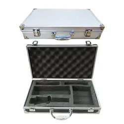 Microphone Carrying Case Broadcast Equipment Studio Professional Multi Compartment Durable Impactproof Hard Shell Carrying Case