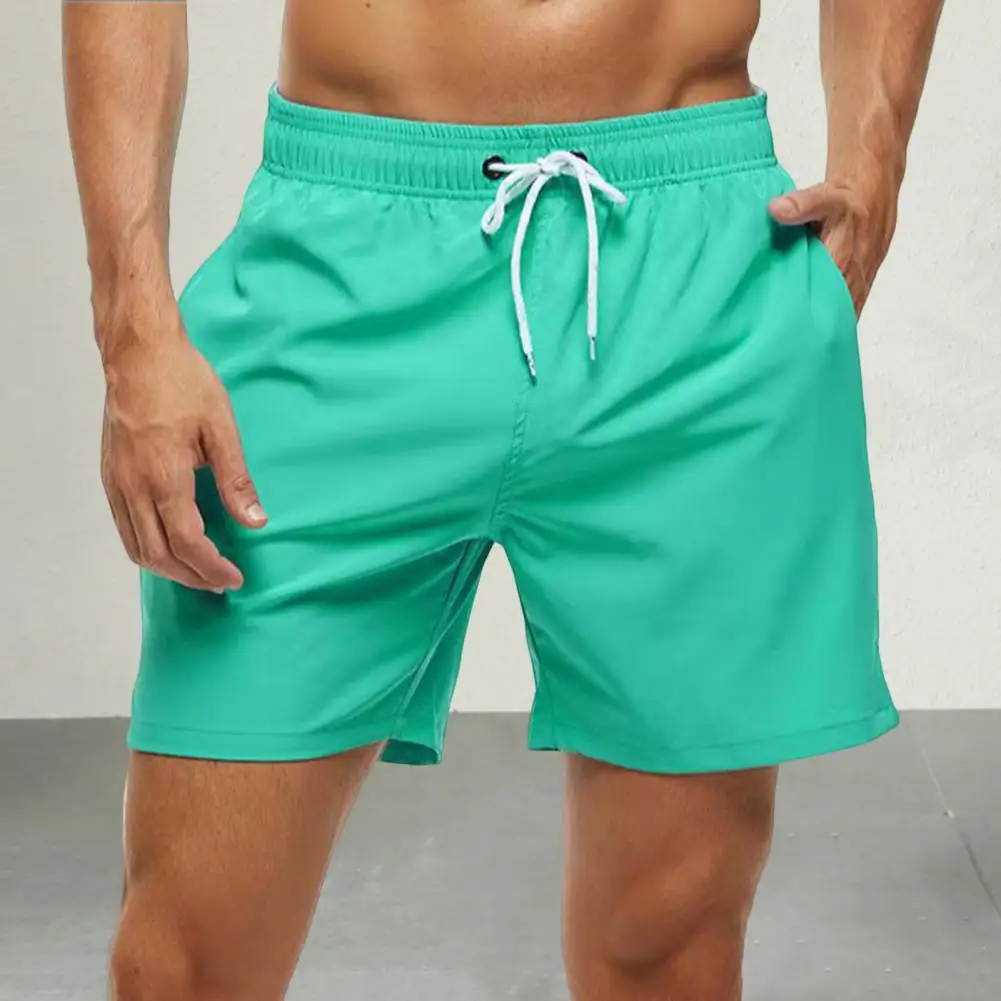 

2025 Men Shorts Drawstring Waist Adjustable Fit Casual Shorts With Pockets Men Swim Trunks Swim Shorts Quick-dry Short Pants