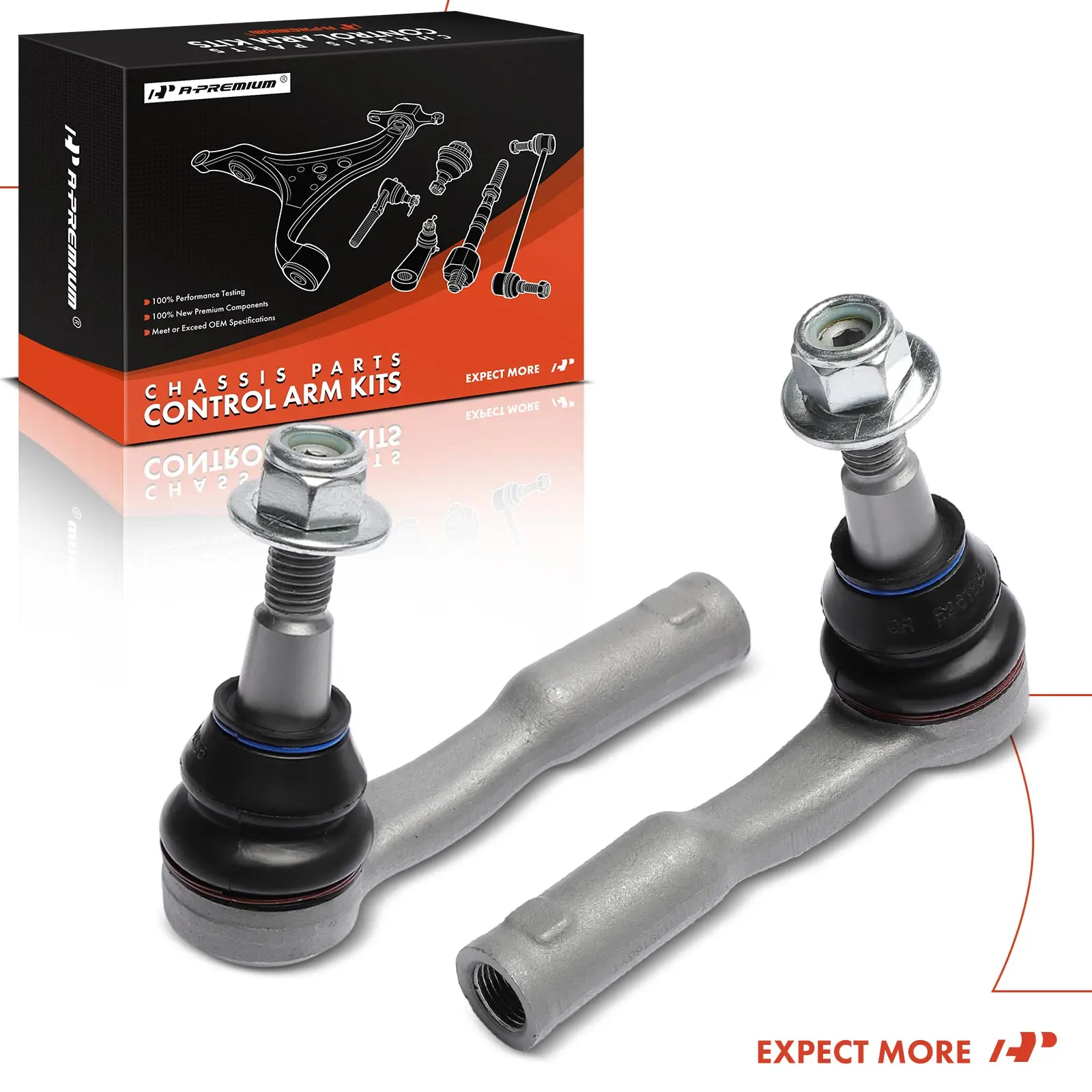 A-Premium 2x Front Outer Tie Rod End Kit for Land Rover Discovery Defender 90 2021-2023 Defender 110 2020-2023 Defender 130 2023