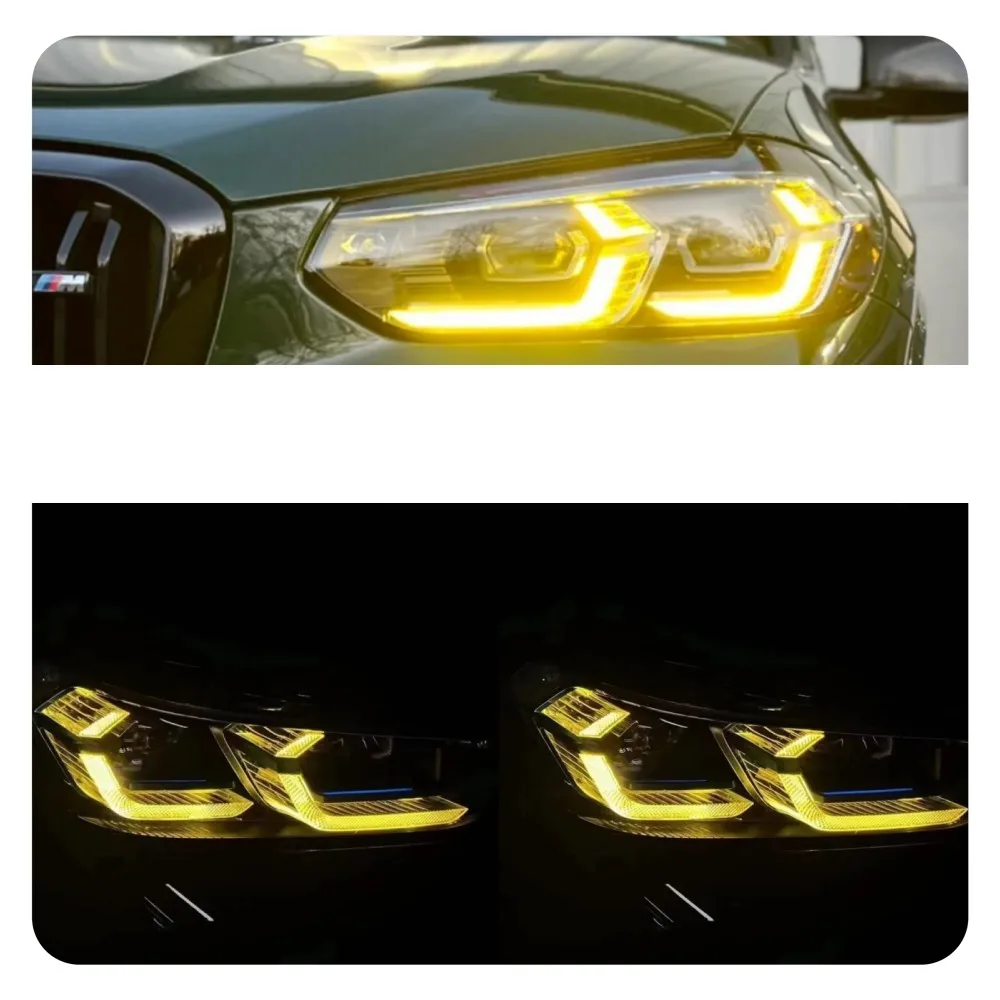 

Accessories For 2022 BMW X3 X4 X3M X4M G01 G02 F97 F98 CSL Yellow DRL Super Bright Daytime Running Light LED Chips Boards