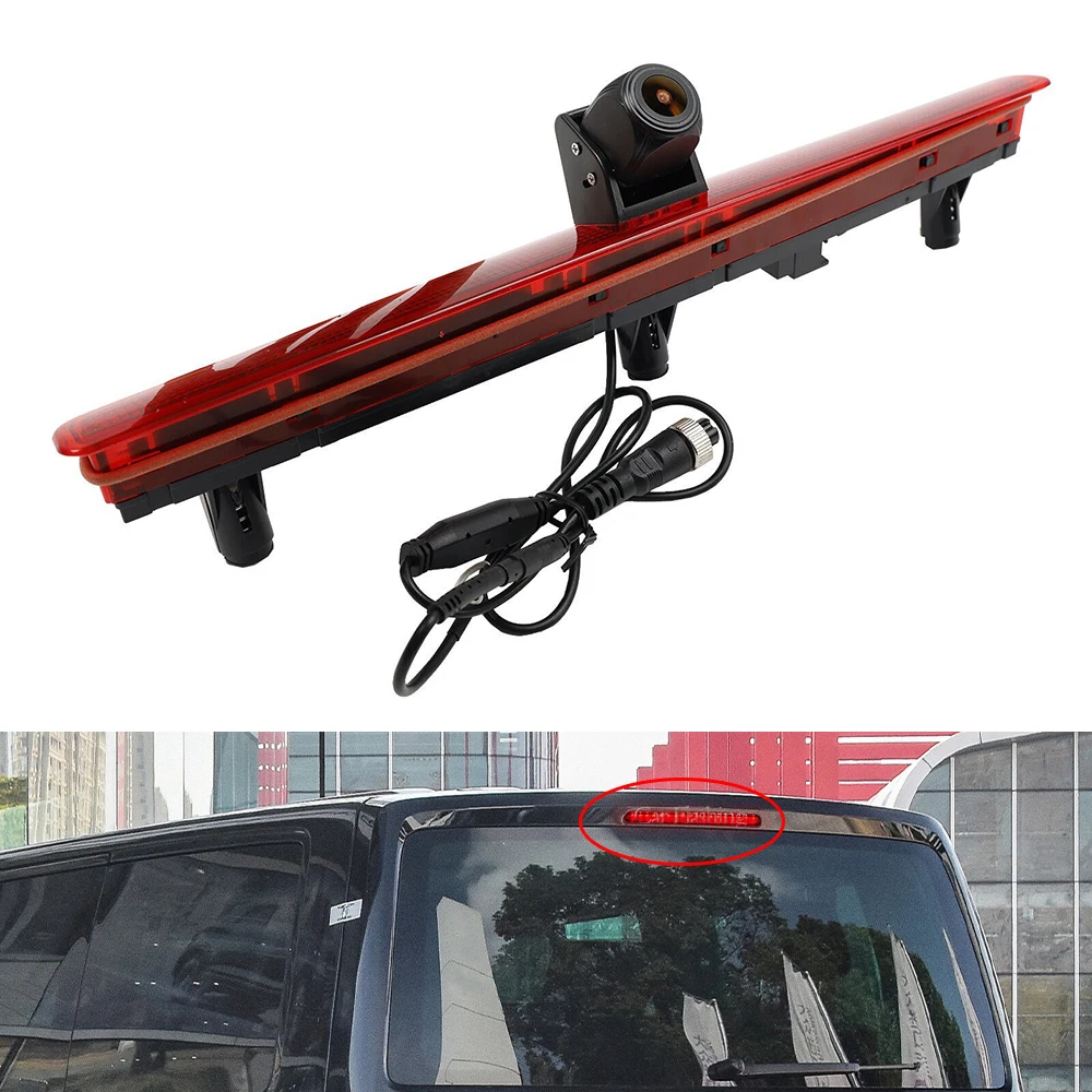 HD lens Aviation Cable Car Reverse reversing Camera For VW T5 Transporter V 7EA 7EH 7HA 7HB 1.9 TDI Heckklappe 3rd Brake Light