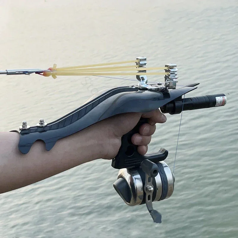 Imagem -05 - High Velocidade Hunting Slingshot para Shoot Fish Arco de Pesca Seta de Tiro Poderoso Capturando Peixe