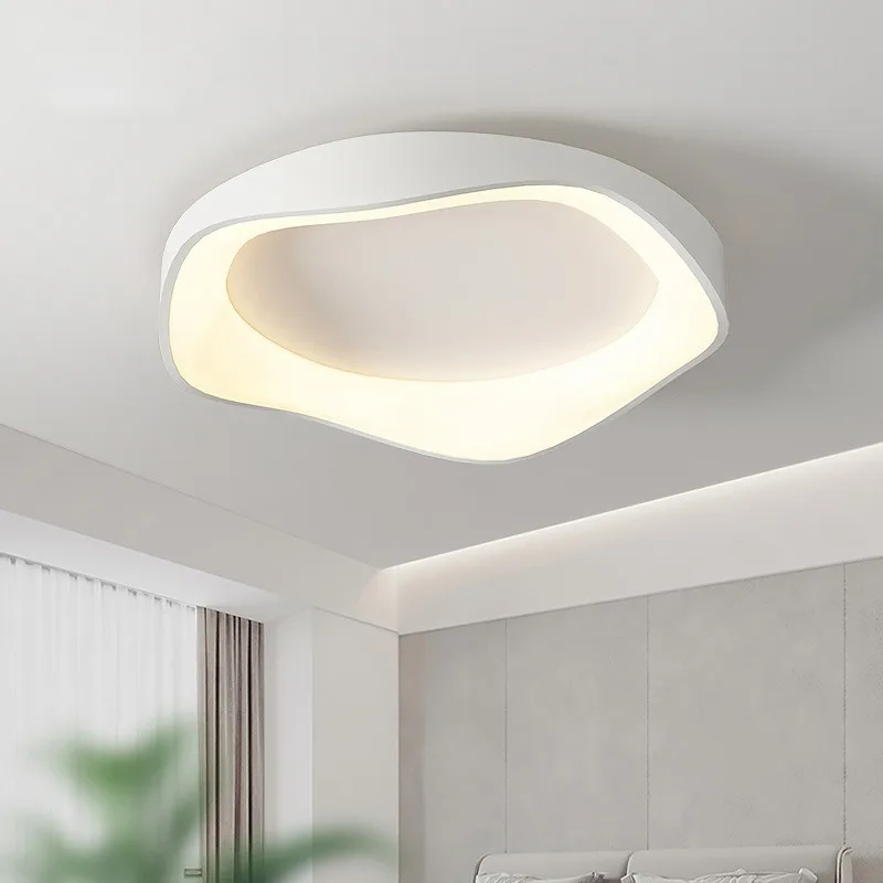 Modern LED Ceiling Lights Minimalist Black White Acrylic Lamp for Bedroom Study Living Room Hallway Entryway Lighting Fixtures