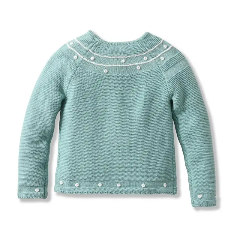 Clibeso 2024 Winter Baby Boys Girls Embroidery Sweater Kids Knitted Cardigan Boy Girl Knitting Outwear Children Knit Top