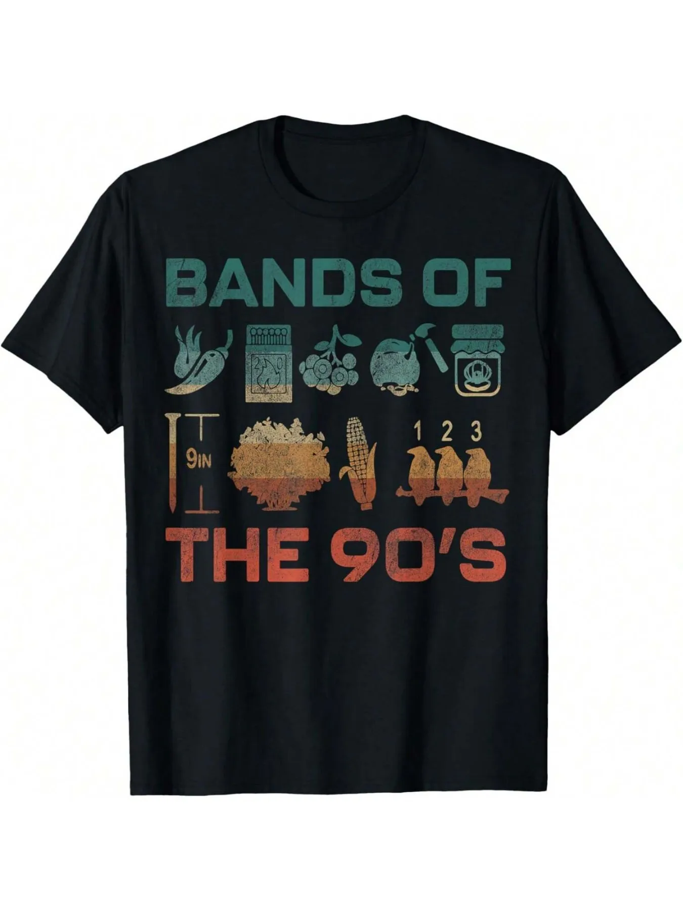 

[Retro | Funny] Funny Vintage Rock Pure Cotton Retro T-Shirt Clothing | Popular Music Bands Of The 90s