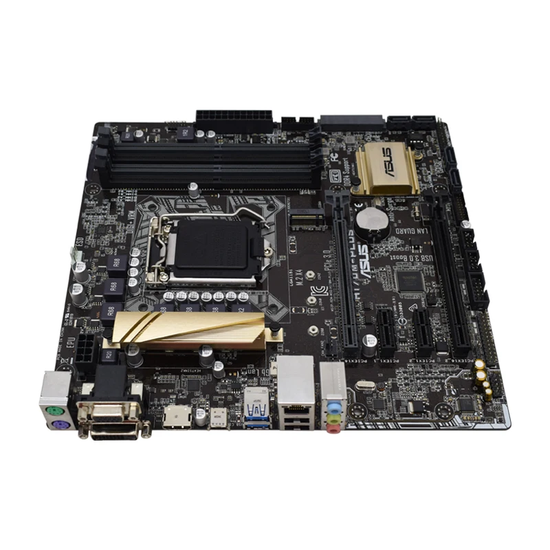 100% Tested For ASUS H170M-PLUS Motherboard Support Core i7 7700K PCI-E3.0 LGA 1151 DDR4 Micro ATX H170 Mainboard Fully Work.