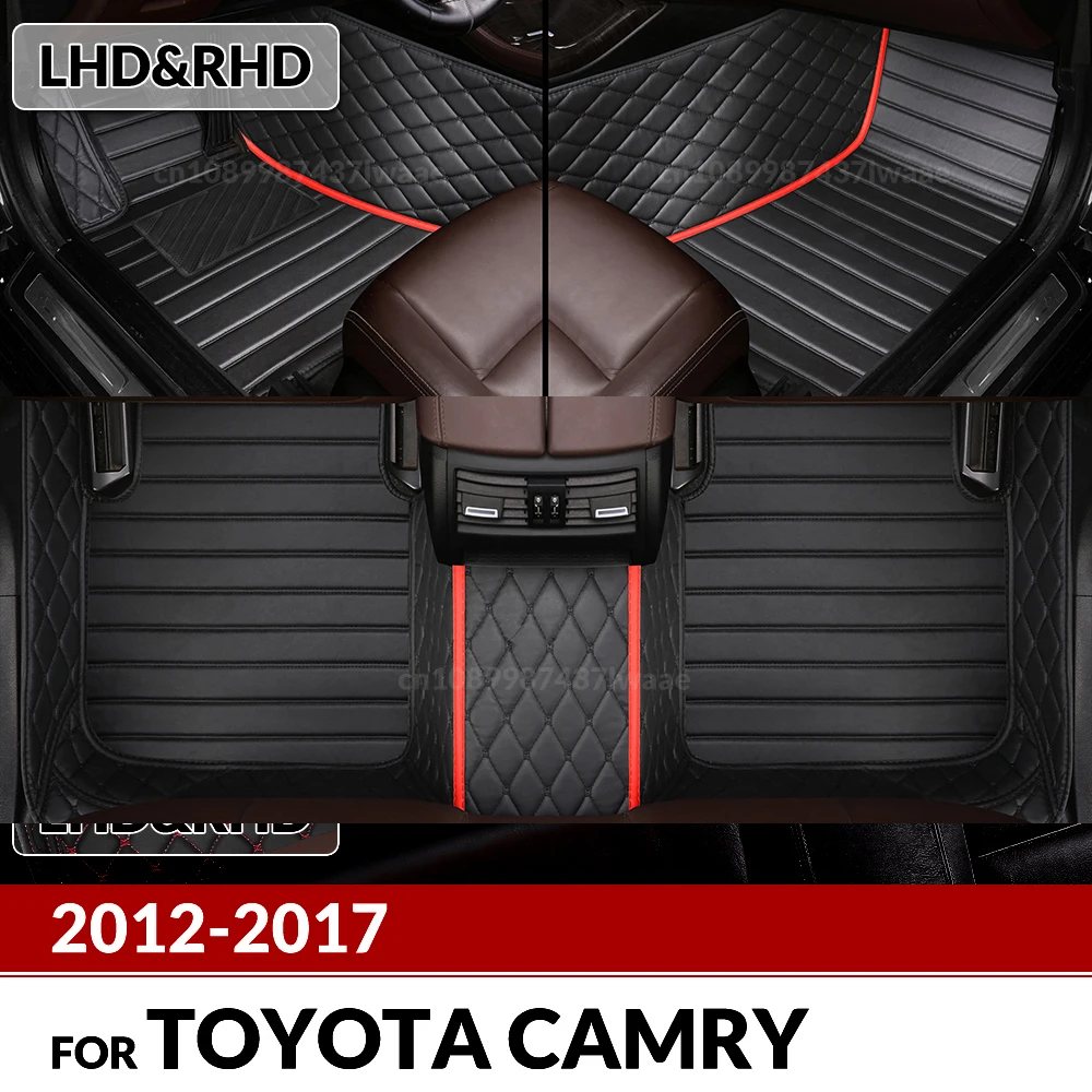 

Автомобильные коврики для Toyota Camry 2012 2013 2014 2015 2016 2017, изготовленные на заказ автомобильные подушечки для ног, автомобильный ковер, аксессуары для интерьера