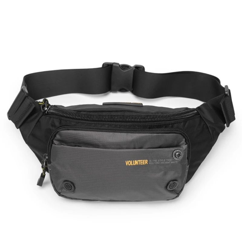 VOLUNTEER Bust Bags for Men 2023 Stylish Light Weight High Quality Versatile Oxford Cloth Multi-pocket Waist Bags 1698-13