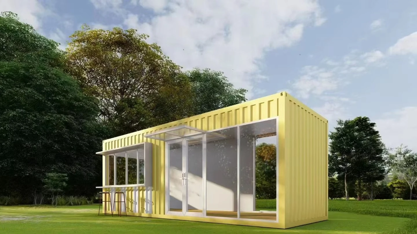 20ft Tall Modular Container House With Steel Sandwich Panel Breathable Design For Hospital Use And Bedroom Prefabrication