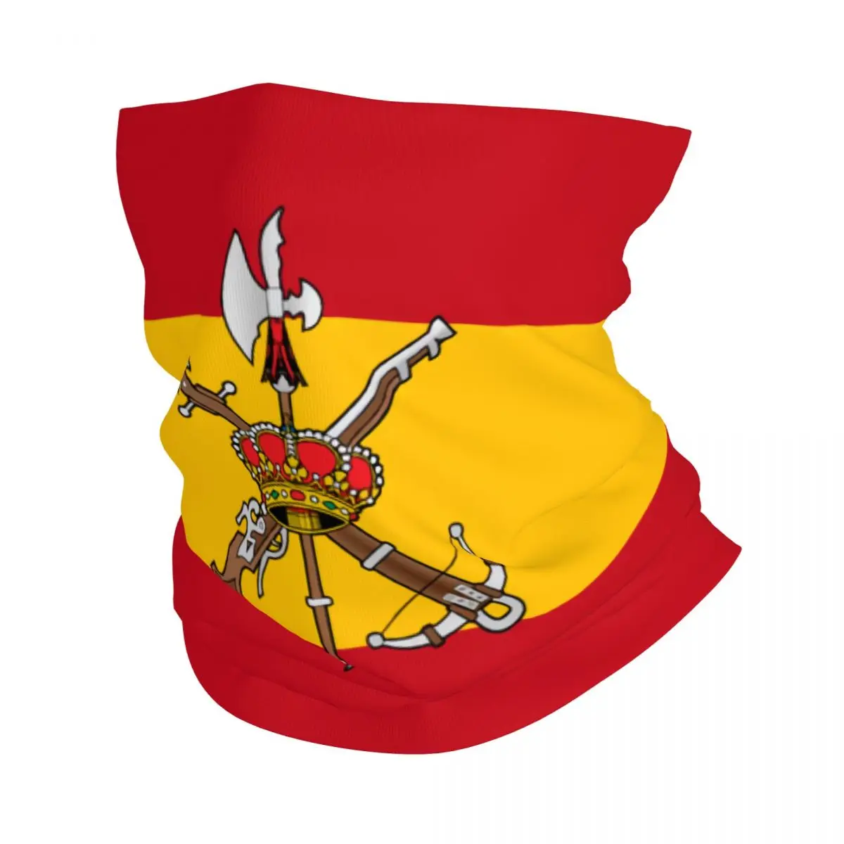 bandeira do exercito espanhol bandana para homens e mulheres polainas de pescoco para esqui e caca lenco envoltorio orgulhoso headband mais quente 01