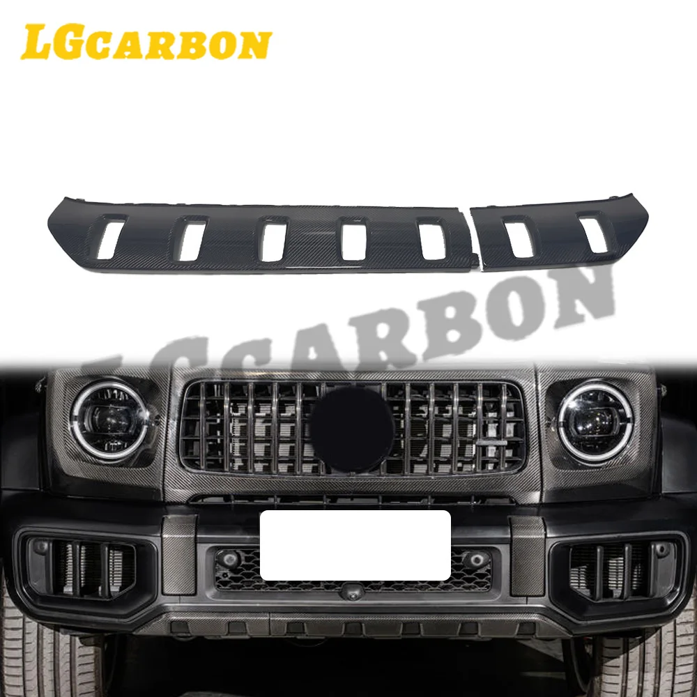 

LGcarbon передний бампер, нижняя крышка для Mercedes Benz G-Class W465 G63 AMG, сухой материал из углеродного волокна