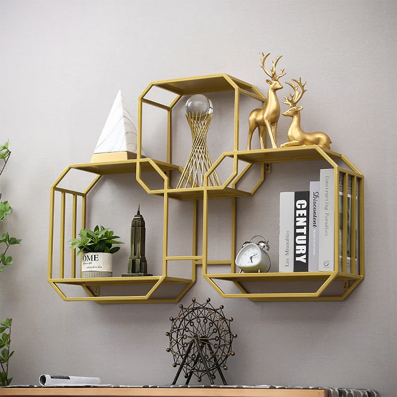 

Wall Shelf Bookshelf Wall Hanging Wine Rack Creative Lattice Bedroom Wall Decoration Living Room Storage Hanging Cabinet Display