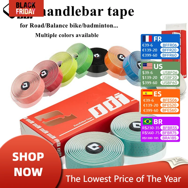 ODI Bike Handlebar Tape Professional Road Bike Wrap Non-slip Comfortable Cycling Balance Bar Tape PU EVA Bicycles Accessories