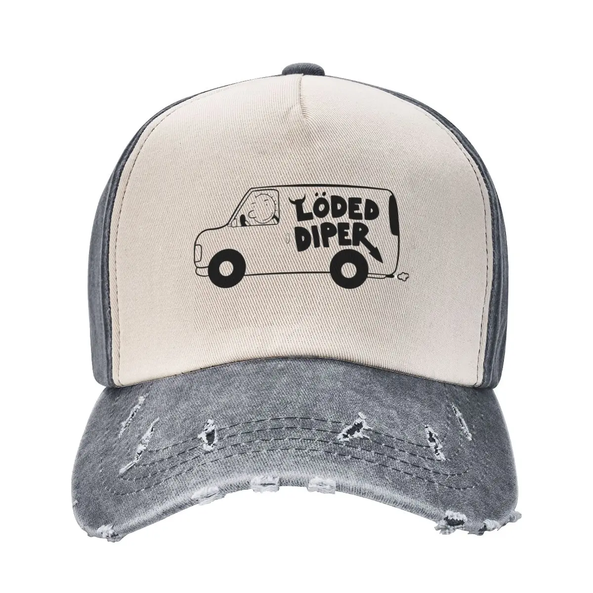 Baseball Cap Loded Diper Van Outfits Unisex Style Fashion Distressed Washed Diary of a Wimpy Kid Snapback Cap