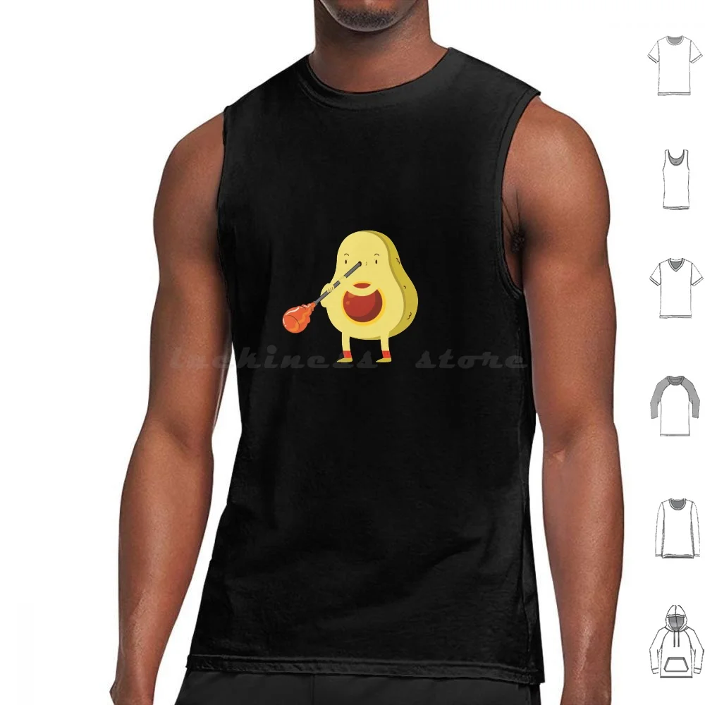 Funny Glassblowing Avocado Gift Tank Tops Print Cotton Glassblowing Glass Glassblower Glass Blowing Gaffer Funny Glass