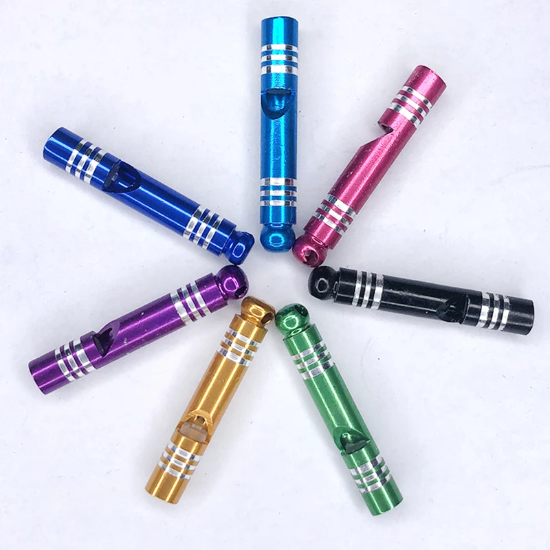 Outdoor Tools Training Whistle Camping Hiking Multifunctional Aluminum Emergency Survival Whistle Portable Keychain