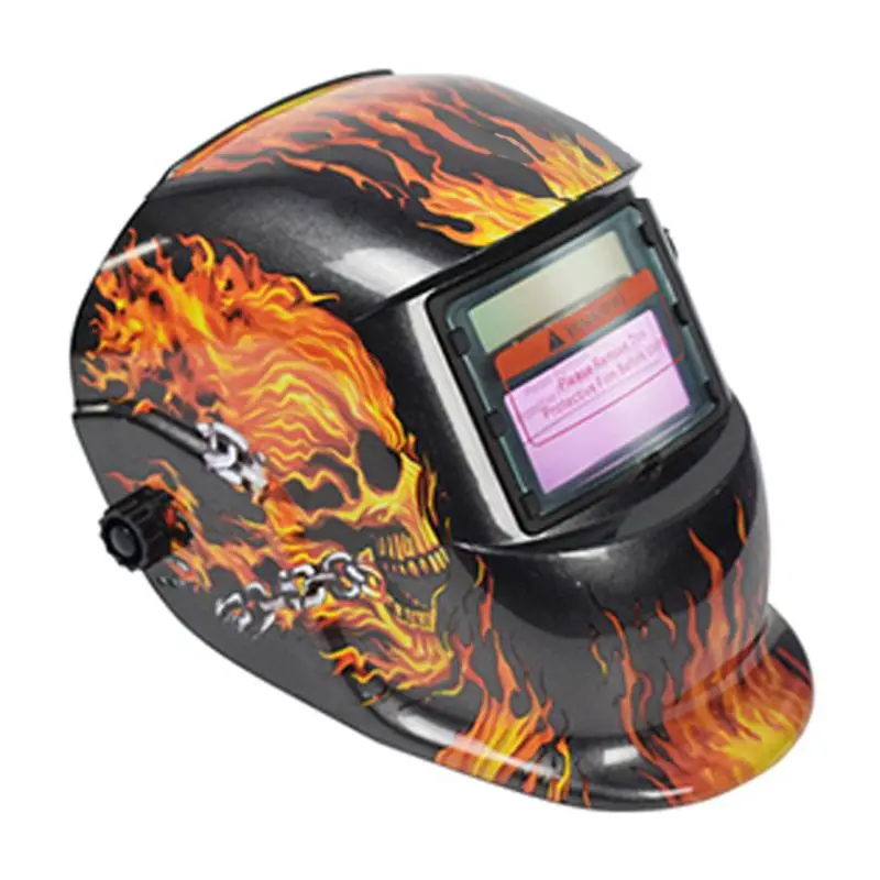 Adjustable Head Mounted Argon Cap Welding Helmet Solar Energy Light Mask Auto Diming Welders Face Shield Head DropShipping
