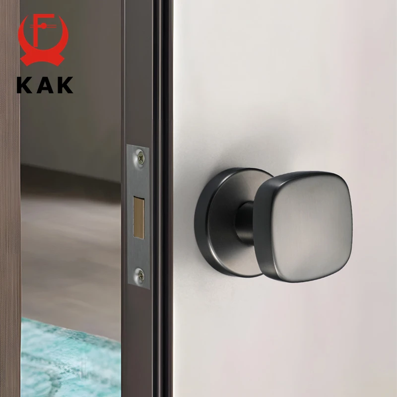 

KAK Black Hidden Door Lock Keyless Security Door Lock Single-Side Door Handle Pantry Door Lock Gold Pocket Door Lock Hardware