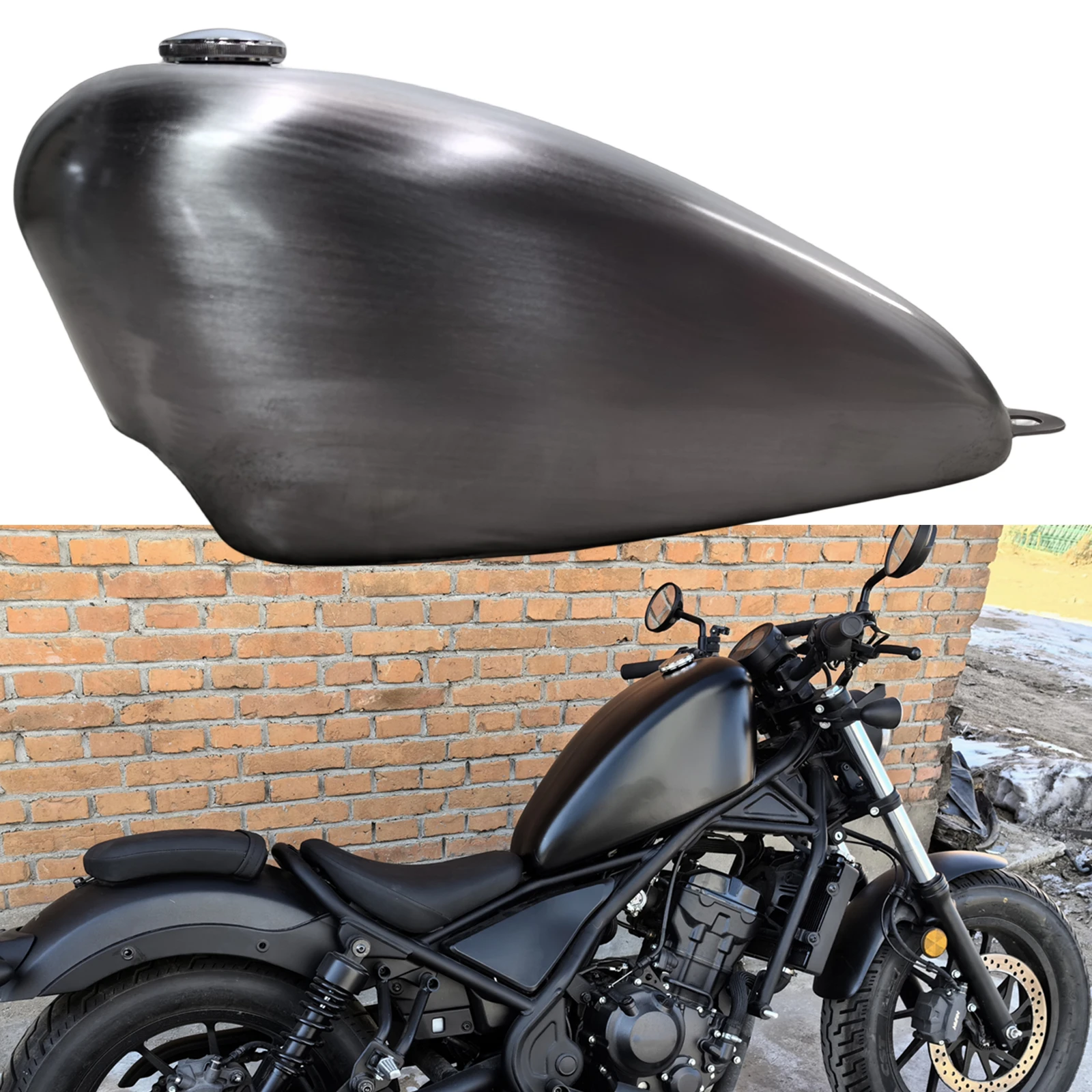 

15L Motorcycle Petrol Fuel Tank For HONDA Rebel CM300 CM500 2017-2023