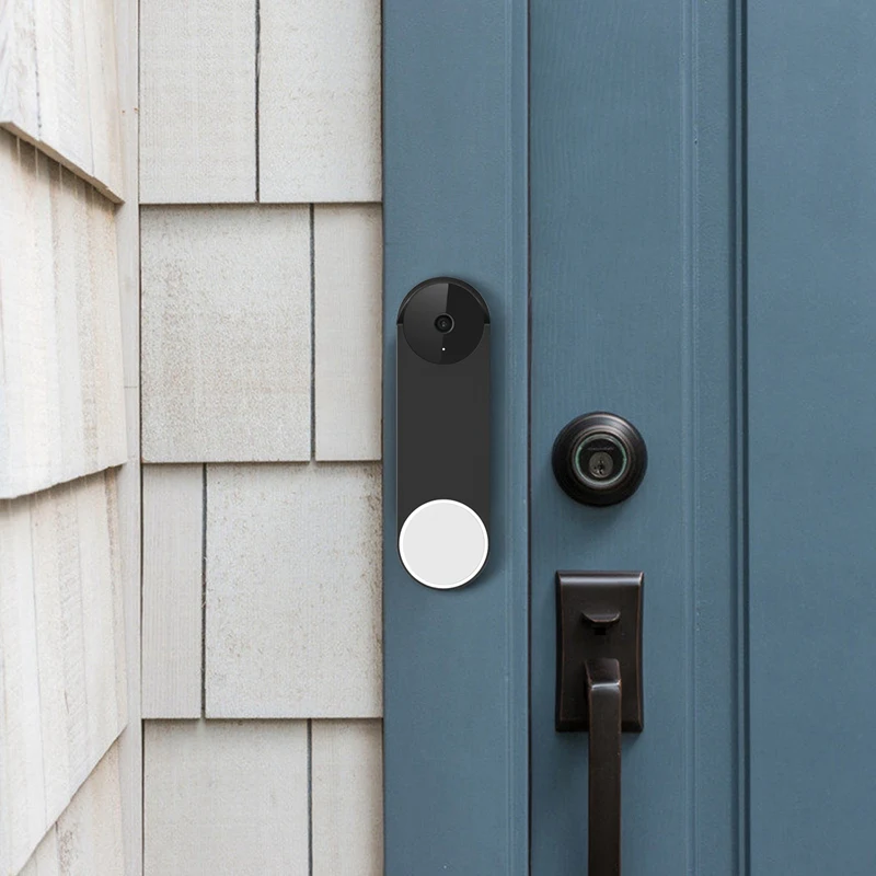 Penutup silikon untuk Google Nest Video Doorbell(2021 Model baterai), tidak kompatibel dengan Model kabel, cuaca Anti-UV