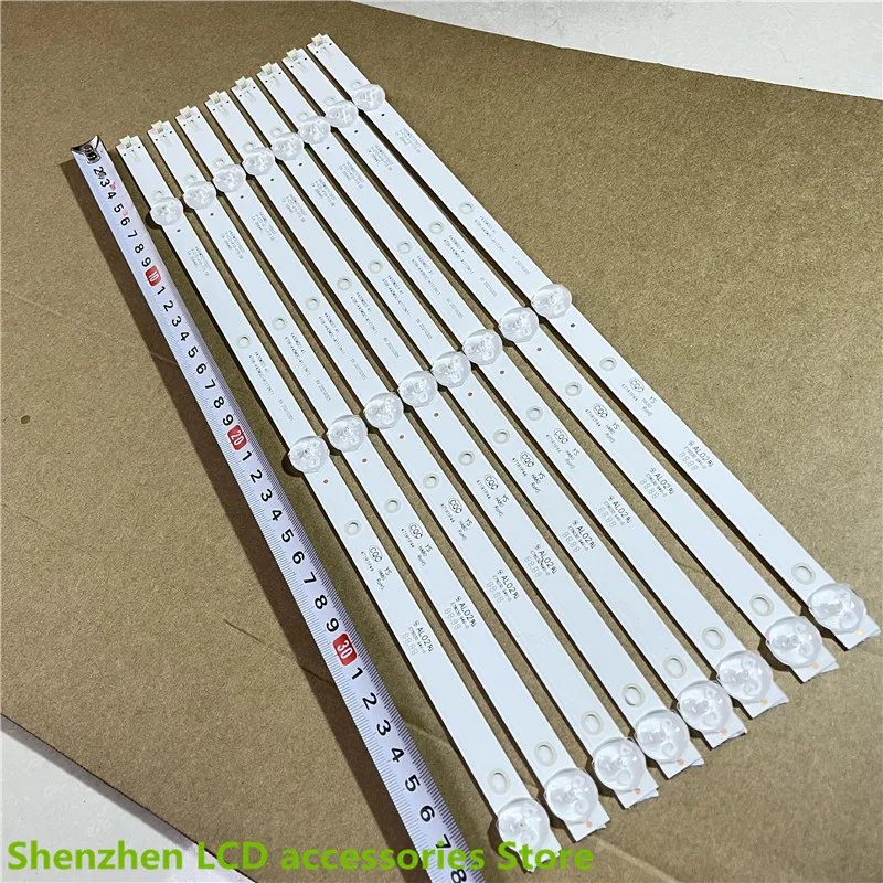 Cho TCL Y43G1B L43E6800 K430WDC1 4708-K43WDC-A1113N11 388MM 6V 43Inch Sử Dụng Nhôm 100% Mới LCD Đèn Nền Thanh 3 Đèn