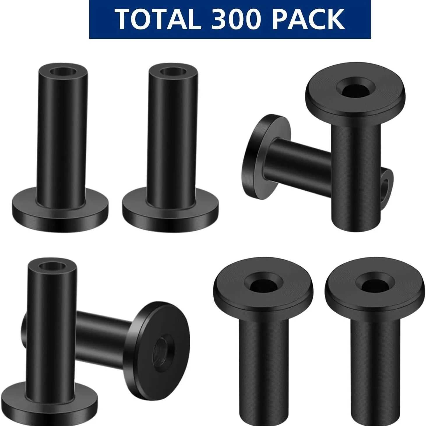

120 Pack Black Stainless Steel Protector Sleeves For 1/8Inch Deck Cable Railing, For Wood/Composite Posts