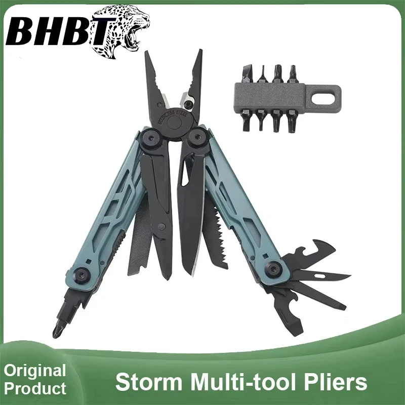 BHBT 25 in 1 Multitool Pliers EDC Pocket Knife 7 Colors Portable Outdoor Camping Survival Multi Functional Tool with Bits