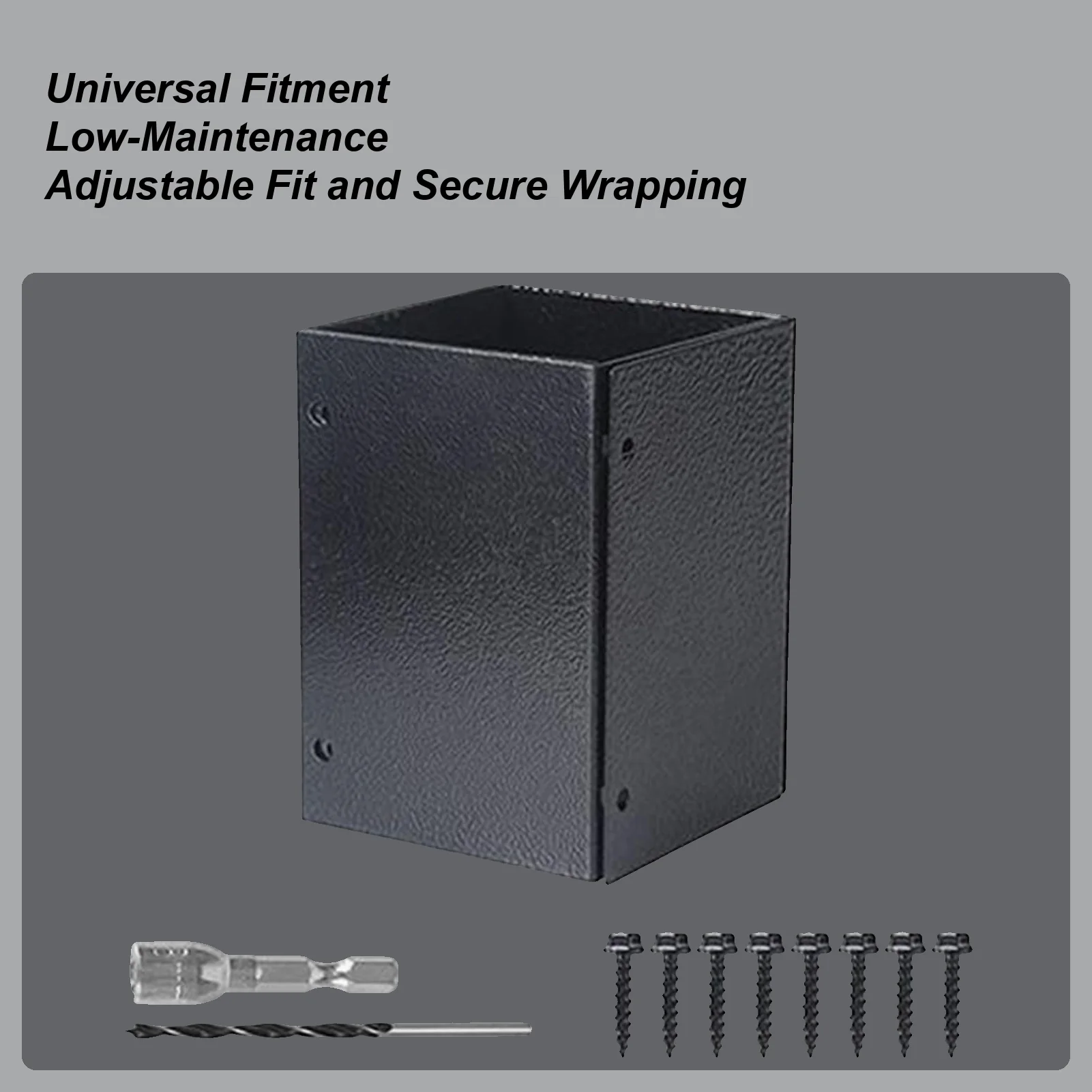 

Post Base Adjustable Metal Protector Feet Stainless Steel Post Mount With Screws For Deck Railing Mailbox Support Wood Fence