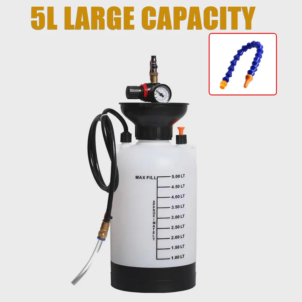 5L خزان النفط علبة التروس حشو الزيت مضخة السوائل الهوائية متوافقة ATF نقل السيارات حاقن السوائل أداة ATF حشو زجاجة