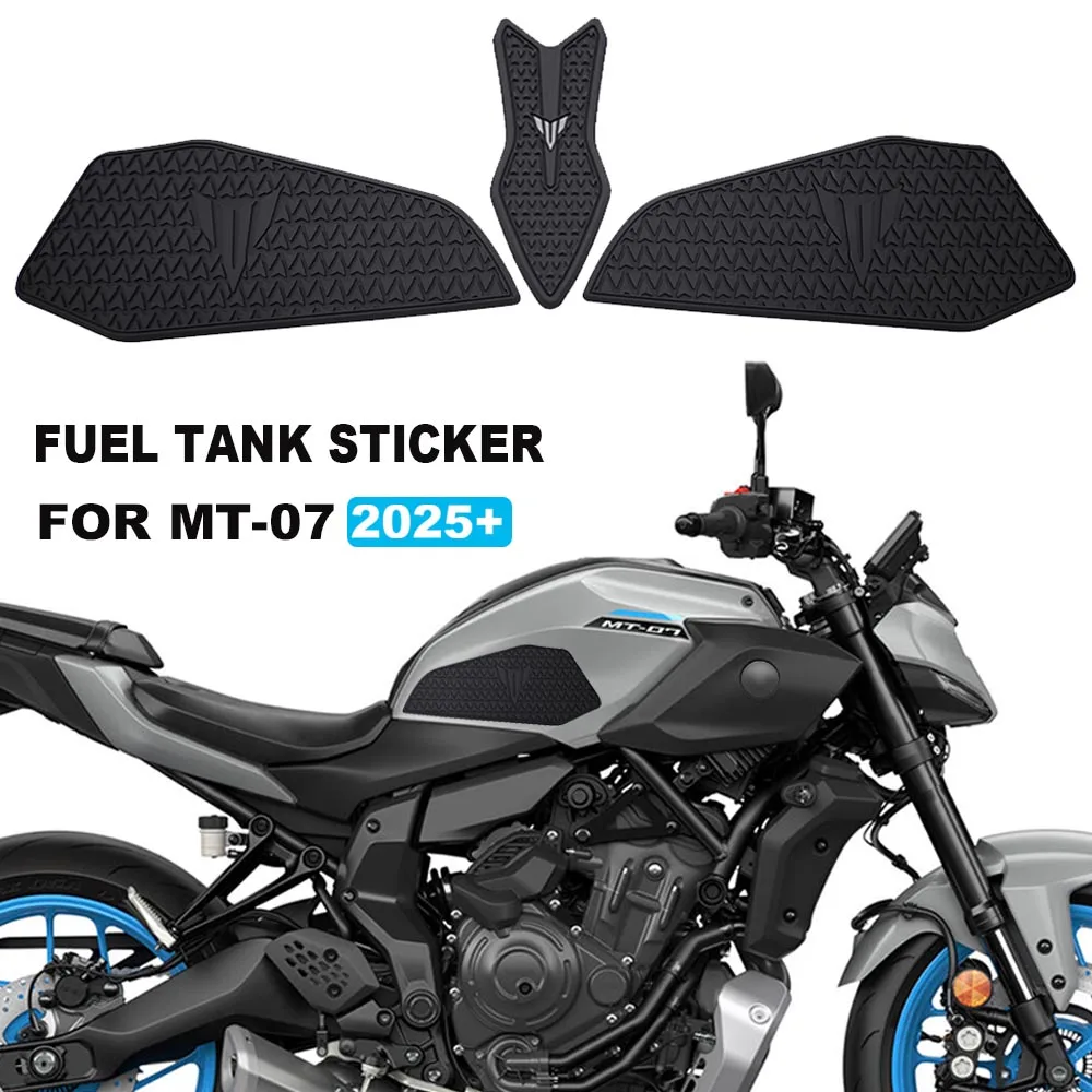 

New For MT 07 MT-07 mt07 2025 Motorcycle Tank Pad Protector Sticker Decal Gas Knee Grip MT07 mt07