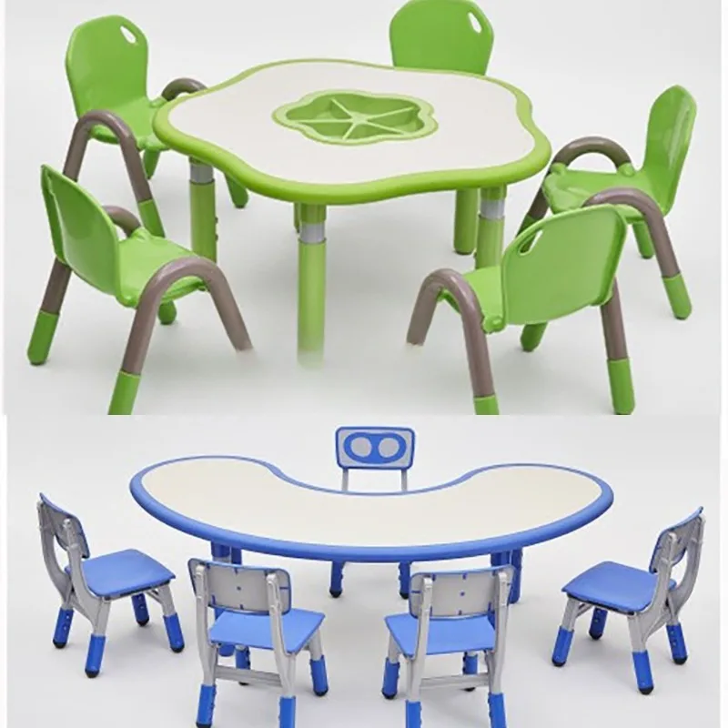 Early education kindergarten children's desks and chairs