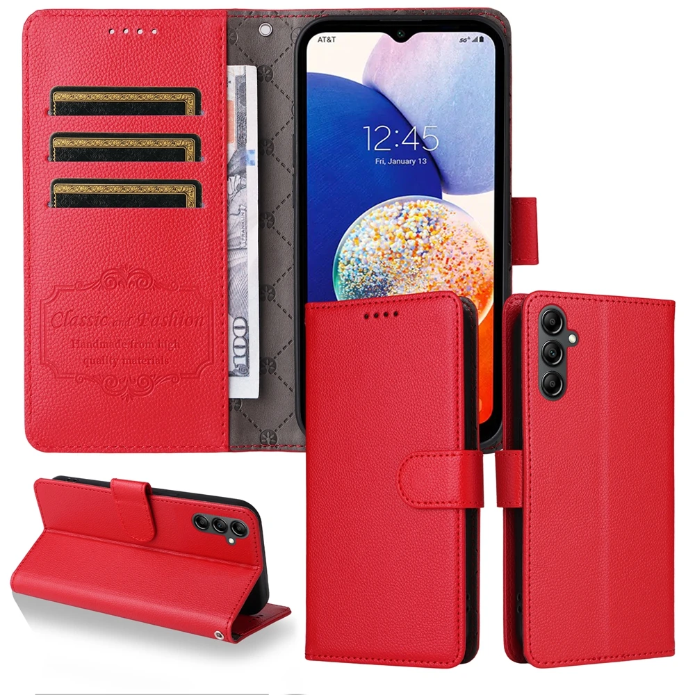 RFID-blockierende Brieftaschenhülle für Samsung Galaxy A05 A05S A06 A13 A14 A15 A16 A22 A23 A24 A25 A32 A33 A34 A35 A36 A54 A55 A56 Cover – Detail 6