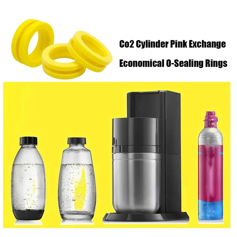 A38T-3Pcs O Ring Soda Machine Marker Exchange Seal Set Gaskets For DUO Terra ART Quick Connect CO2 Cylinder Gaskets Ring