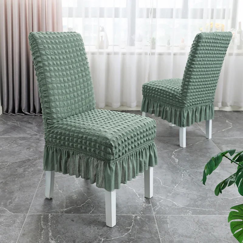 Thickened Chair Cover Fully Wrapped Elastic Chair Cover Integrated Dining Chair Cover Dustproof Soft Comfortable All-season