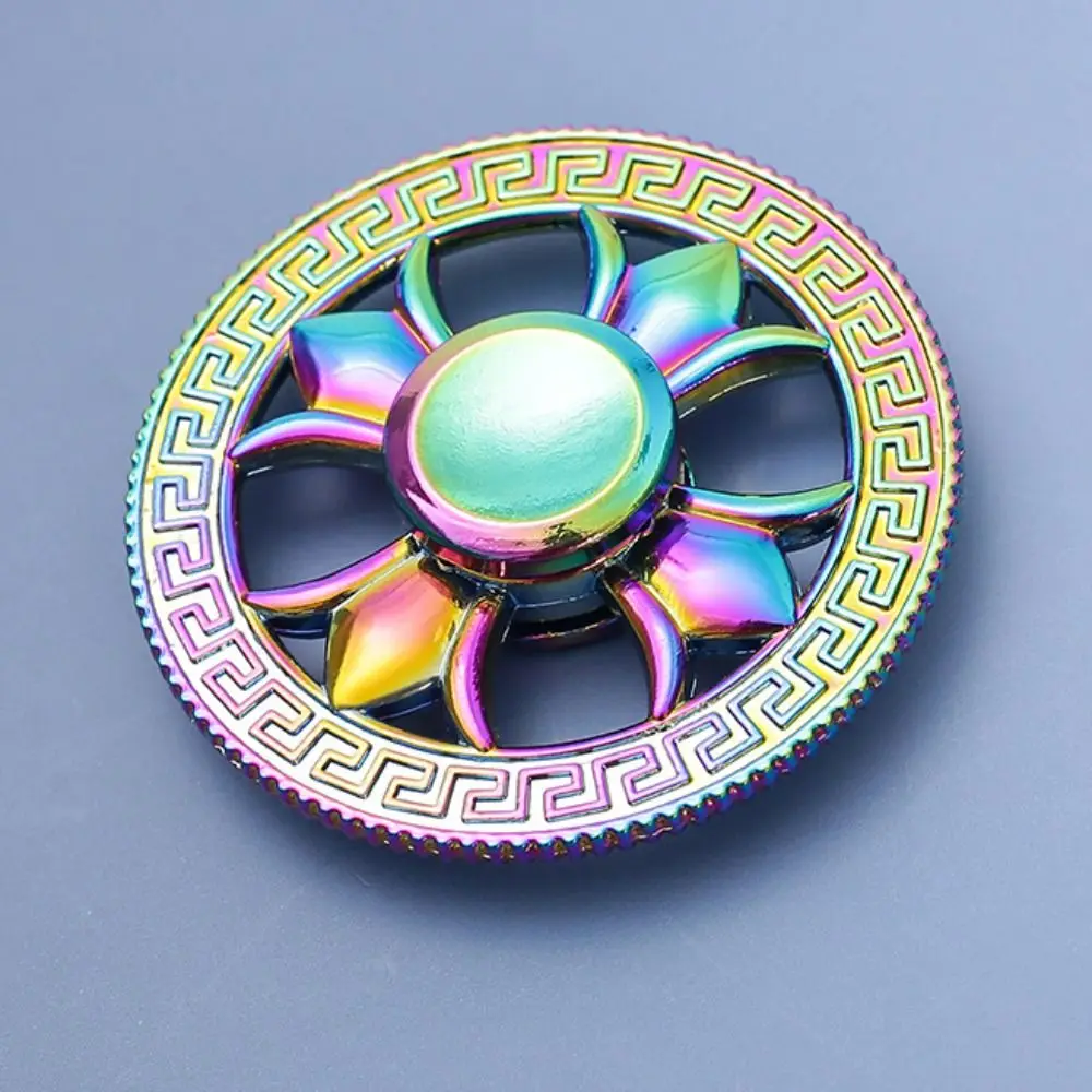 Runde Fidget Spinner Spielzeug Lindern Müdigkeit Zink-legierung Desktop Spinner Spielzeug Metall Fingertip Gyro Party Gefälligkeiten