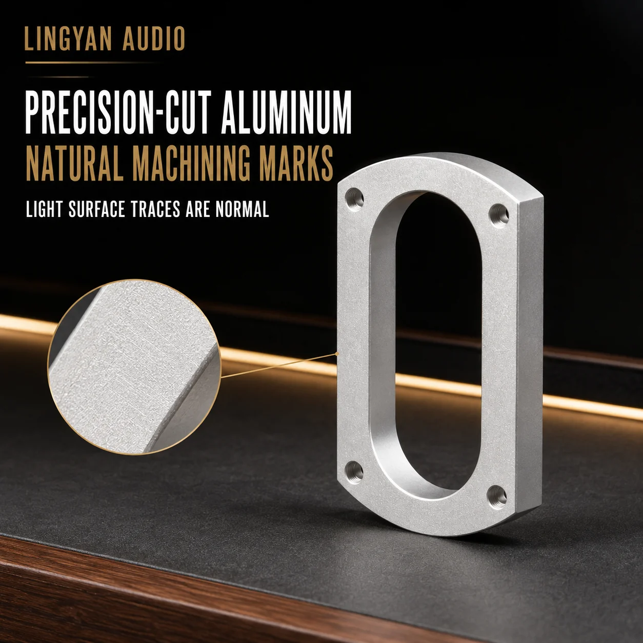 SME Tonearm Spacer 10mm Aluminum Height Riser Plate 4-Hole Mounting Base for Turntable Vinyl Record Player Upgrade
