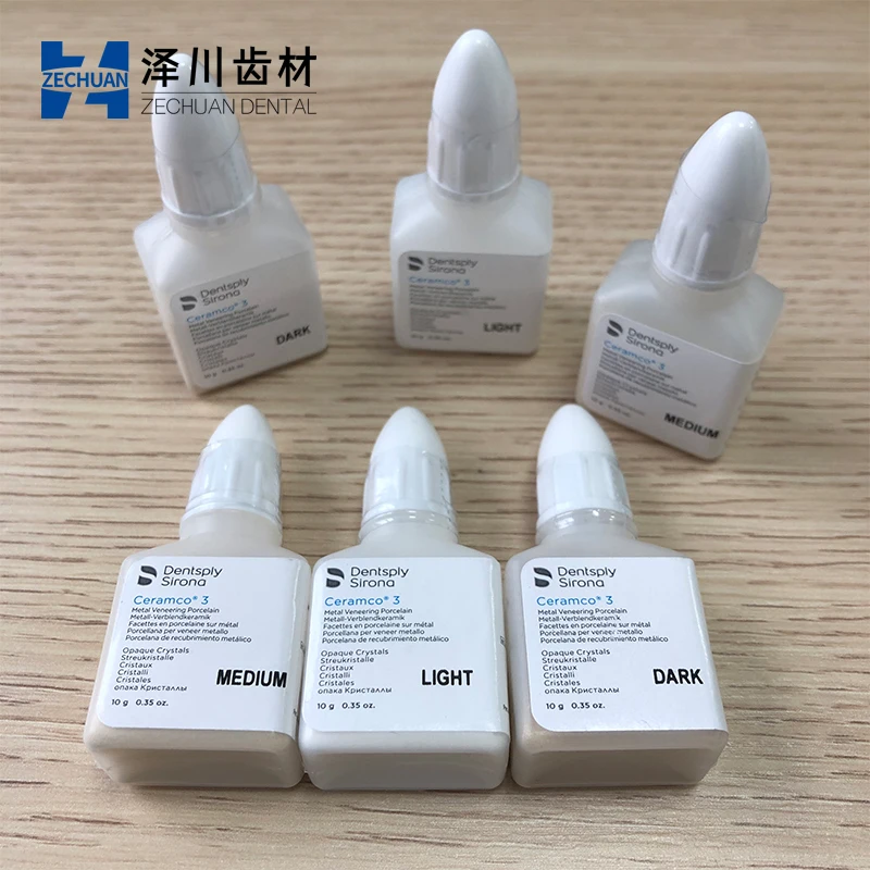 Dentsply Sirona Lab Ceramco 3 كريستالات غير شفافة 10 جرام من البورسلين المعدني للأسنان #2