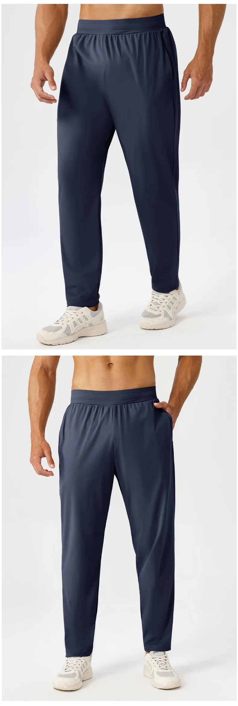 Herren Sport-Freizeit-Jogginghose Schnelltrocknend Atmungsaktiv für Fitness und Laufen Outdoor Dehnbare und Locker Sitzende Trainingshose – Detail 26