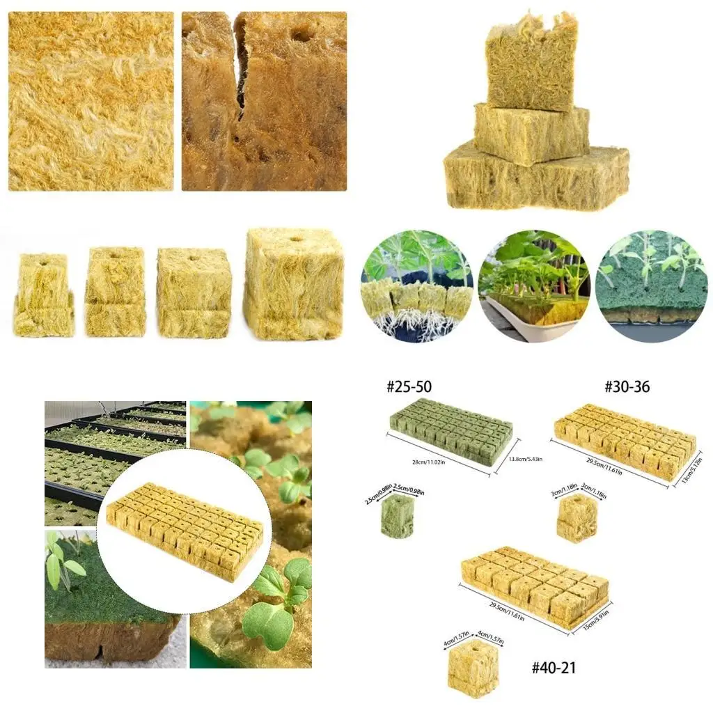 

G6KF Rock Wool Plant Slabs with Better Water Retention and Air Permeability for Healthy Root