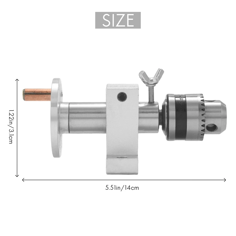 Live Lathe Center Head With Chuck Diy Accessories For Mini Lathe Machine Revolving Centre Woodworking Tool