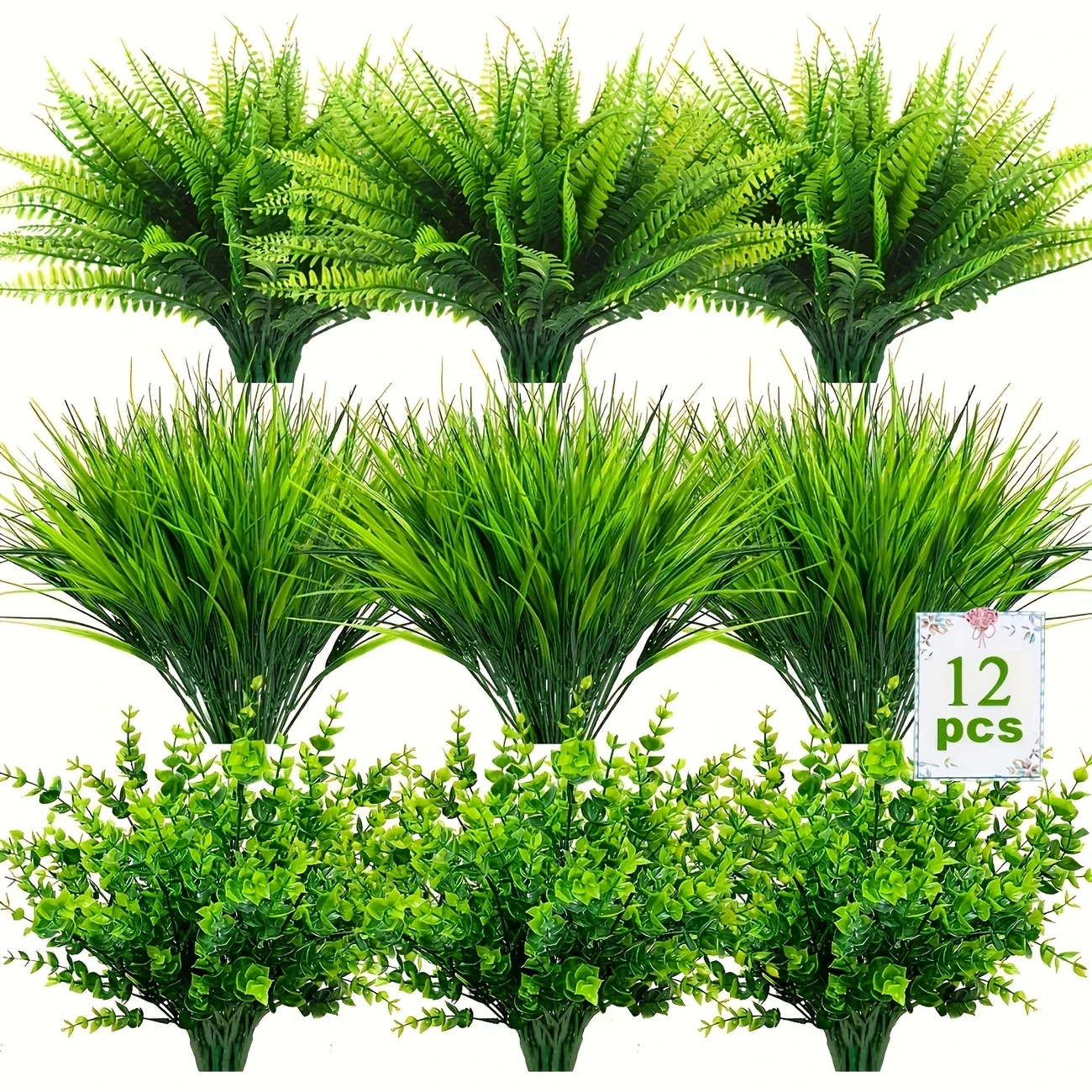 12-Piece Green Fake…