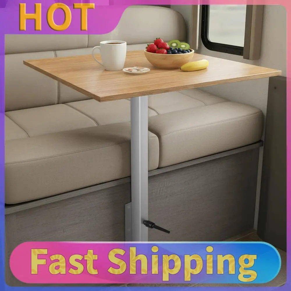 

Height Adjustable RV Table Leg Bracket 360 Degree Rotation Post Base Bracket for Caravan Motorhome Yachts Easy To Install